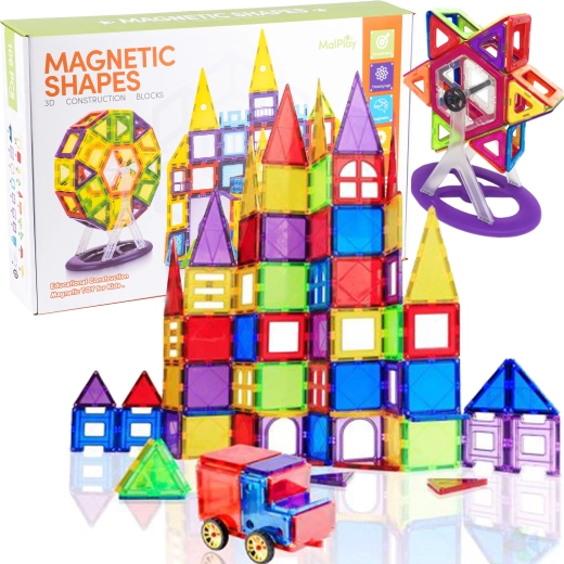 Juego de construcción 3D magnético – 106 piezas