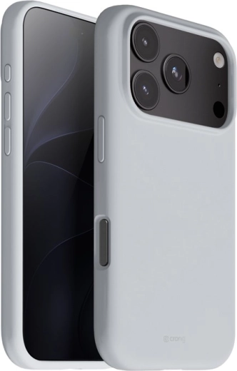 Funda magnética Crong Color Cover Magnetic compatible con MagSafe para iPhone 18 Pro / 17 Pro, gris