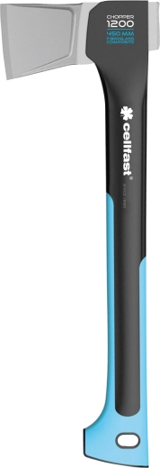 Hacha de rajar ERGO 1200 g con mango de fibra de vidrio CELLFAST