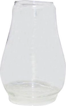 Cilindro de vidrio para lámpara de petróleo 14 cm (para lámpara de 30 cm)
