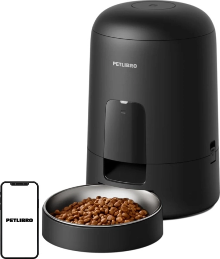 Dispensador automático inteligente de comida Petlibro Air de 2 l, negro