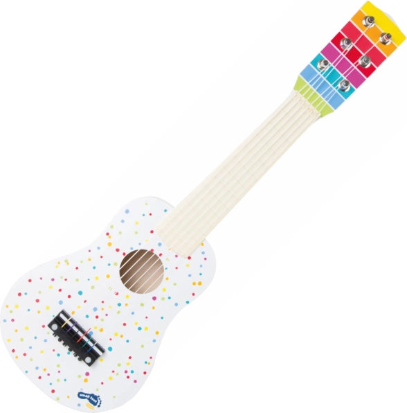 Small Foot guitarra de madera con lunares