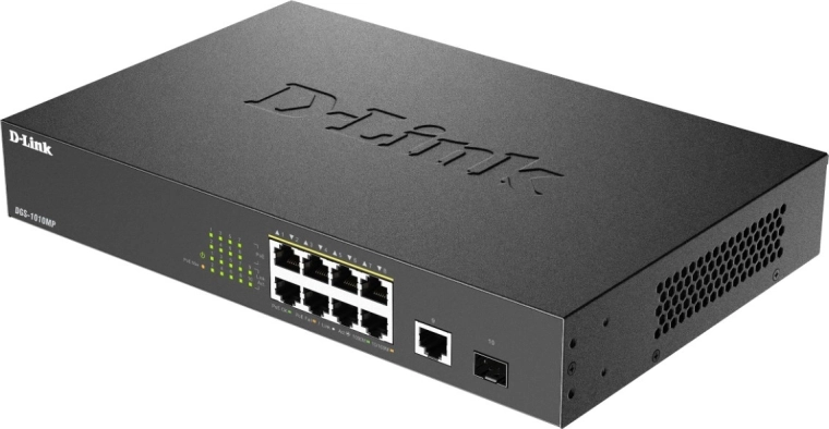 Conmutador PoE gigabit D-Link DGS-1010MP