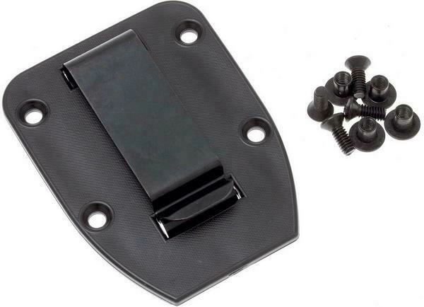 Placa de clip ESEE Clip Plate para fundas 3 y 4, negra