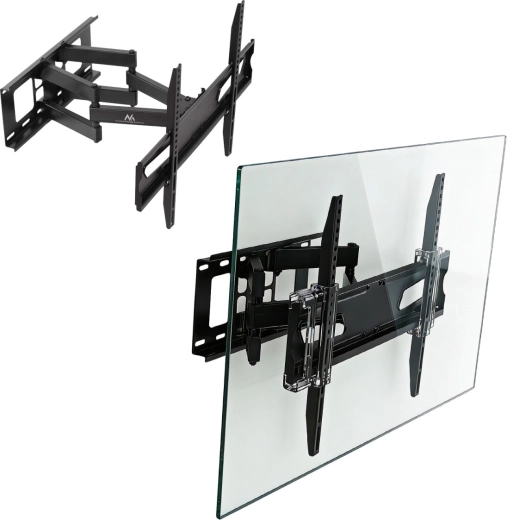 Soporte de pared universal para TV 37–80", máx. 45 kg, VESA 600×400, negro