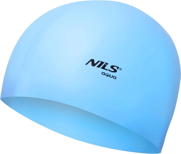 Gorro de natación de silicona NILS Aqua azul claro