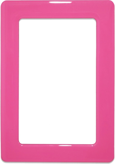 Marco magnético autoadhesivo rosa 12,3x8,1 cm
