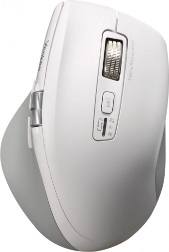 Ratón inalámbrico ergonómico con batería recargable y doble Bluetooth + 2,4 GHz Flying Scroll