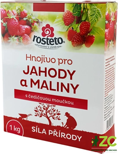 Fertilizante con harina de basalto para fresas y frambuesas 1 kg ROSTETO