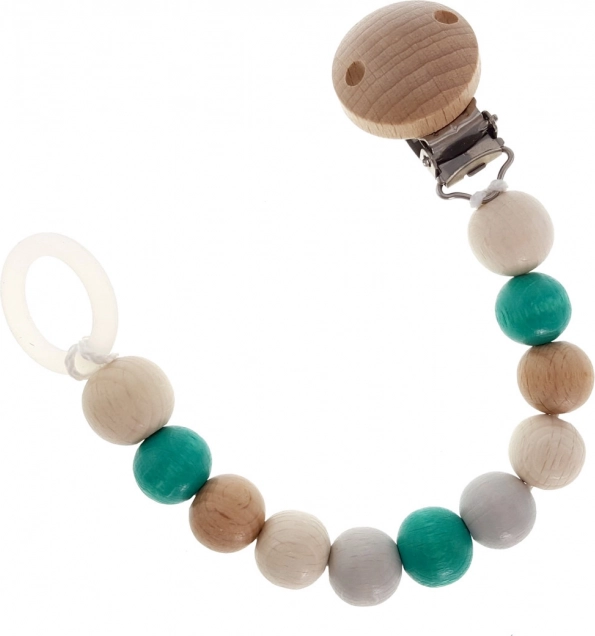 Hess clip para chupete Nature turquesa
