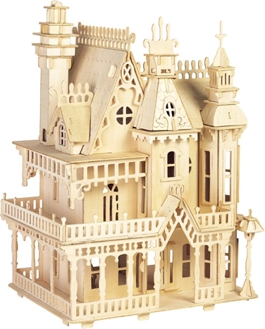 Woodcraft puzle 3D de madera – villa