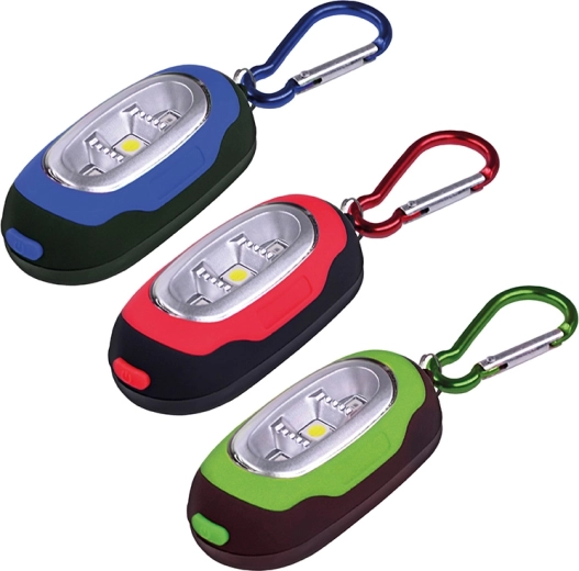 Linterna LED Solight con mosquetón, 30 lm (LED COB) - 1 unidad