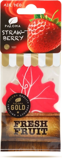 Paloma Gold Fresh Fruit Strawberry ambientador colgante para coche
