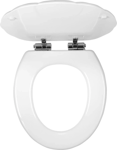 Asiento de WC LYRA de MDF chapado con cierre amortiguado
