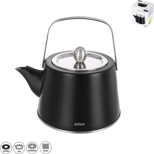 Tetera de acero inoxidable BLACK 0,96 l