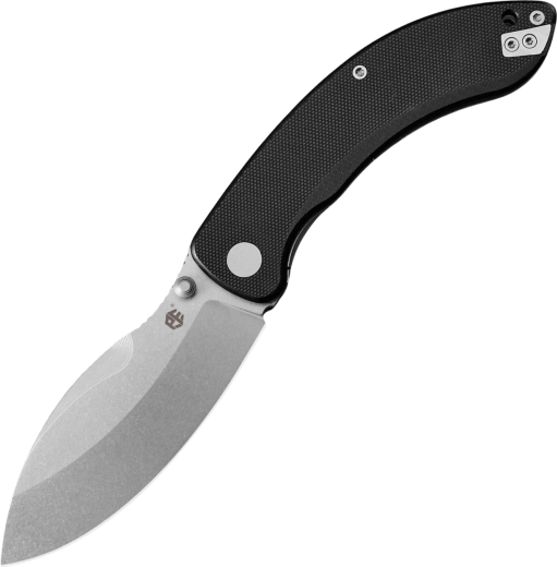 Petrified Fish Zonda navaja de bolsillo 9,5 cm, stonewash, G10 negro