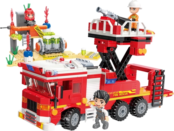 QMAN Mine City camión cisterna de bomberos con plataforma