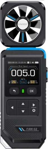Anemómetro digital FNIRSI FAM-02
