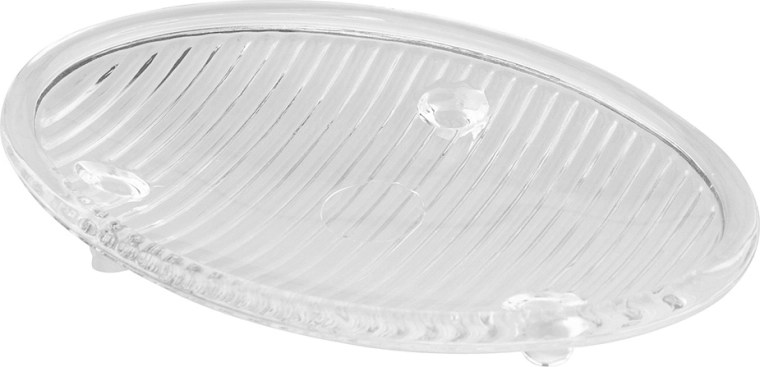 Jabonera de plástico transparente con ventosas