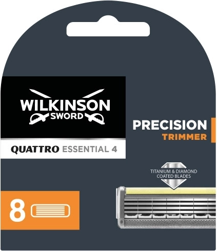 Wilkinson Quattro Essentials 4 cuchillas de recambio 8 uds