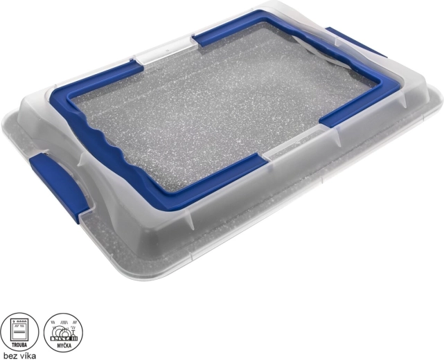 Molde de horno de granito con tapa Orion Grande 43 × 29 × 7 cm
