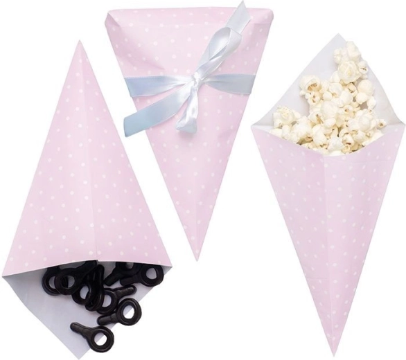 JaBaDaBaDo conos para dulces rosas - 6 uds