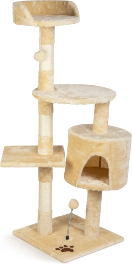 Rascador para gatos con zona de descanso de 116 cm