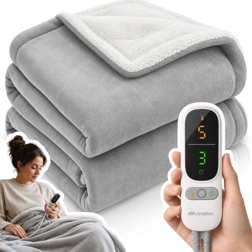 Manta eléctrica calefactable CozyHeat 160 W, gris