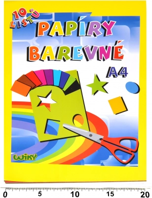 Papeles de colores A4 180 g/m², 10 hojas