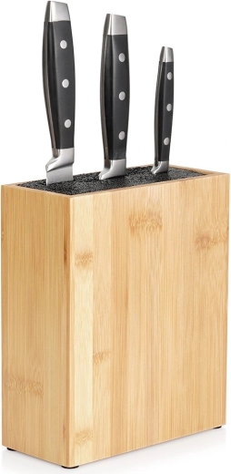 Bloque de cuchillos de bambú 19,5 × 9 × 23 cm