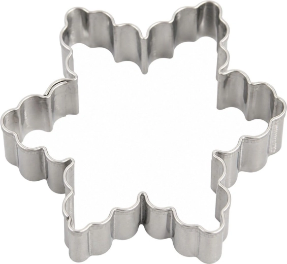 Cortador de galletas de acero inoxidable estrella ondulada 6 cm