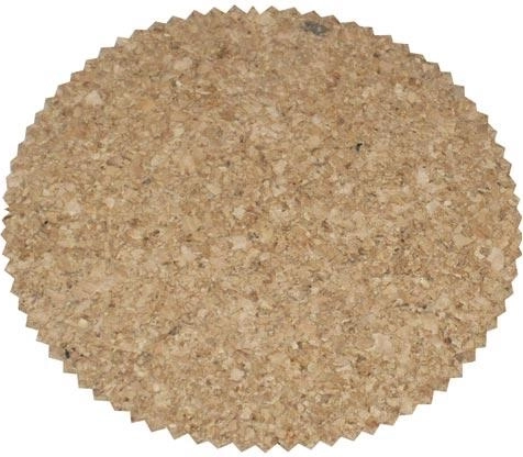 Posavasos redondos de corcho con borde dentado de 10 cm, set de 6 uds.