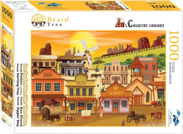 Puzzle BRAIN TREE pueblecito del oeste 1000 piezas