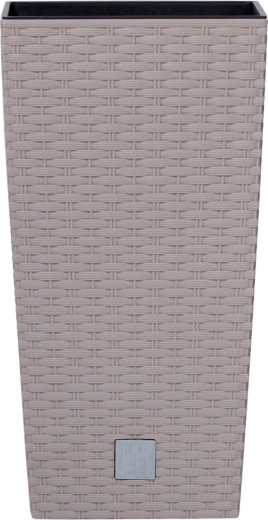 Maceta Rato square con inserto mocca 22,5 cm