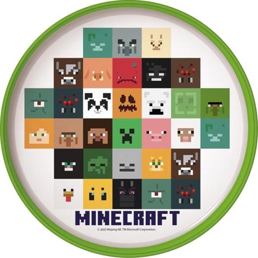 Plato de plástico antideslizante MINECRAFT 22 cm