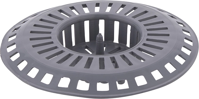Colador de plástico para fregadero 8 cm gris