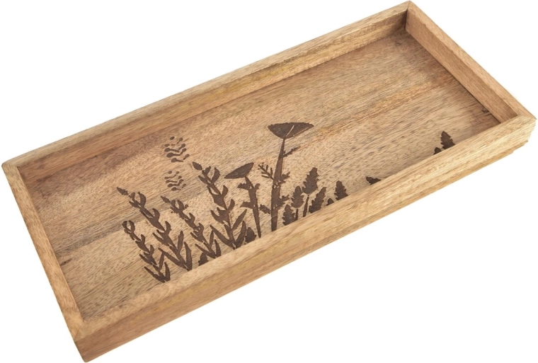 Bandeja de madera de mango Louka 36 × 16 cm