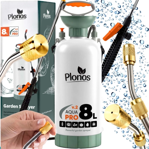 Pulverizador manual a presión 8 l Plonos Aqua Pro