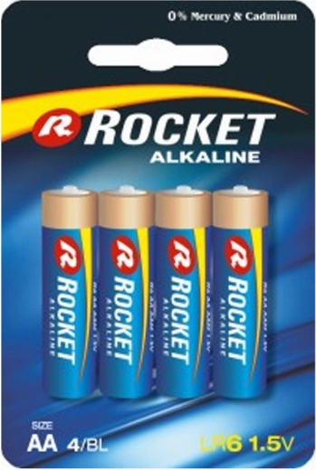 Pilas alcalinas Rocket AA LR06 de 1,5 V - 4 unidades