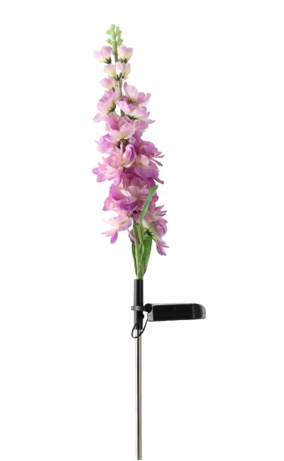 Lámpara solar de jardín tipo gladiolo 70 cm, 15 LED, blanco cálido