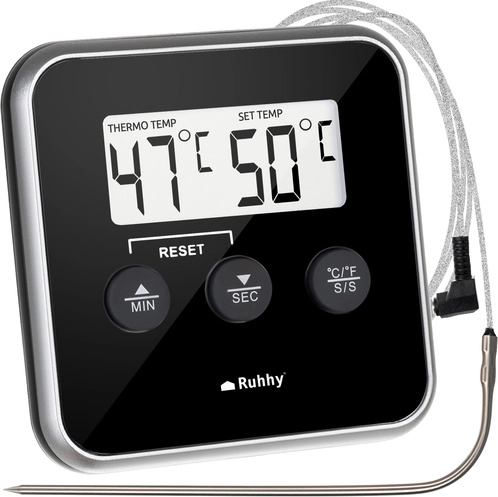 Termómetro de cocina digital con sonda Ruhhy