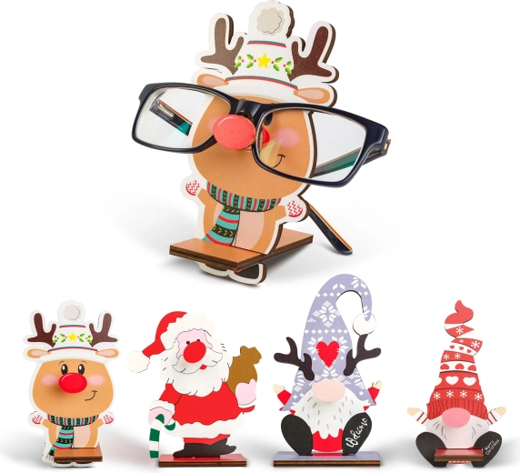 Soporte de sobremesa navideño para gafas - 1 unidad