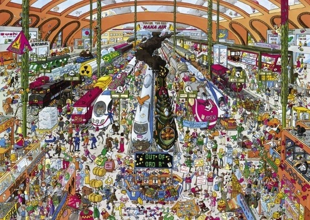 Heye puzzle estación de tren 2000 piezas