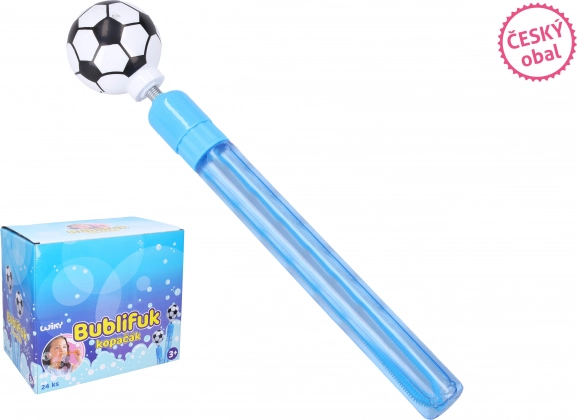 Pompas de jabón balón de fútbol 60 ml, 28 cm – envase en checo