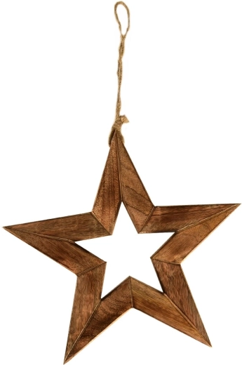 Decoración colgante estrella mango 33 cm