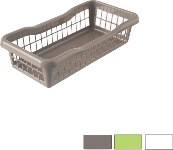 Cesta de plástico para almacenamiento de 20 × 10 × 5 cm, mezcla de colores - 1 unidad