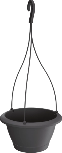 Maceta colgante RESPANA W 27 cm antracita