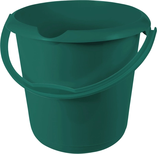 Cubo de plástico de 5 l con medidor y boquilla vertedora, colores surtidos