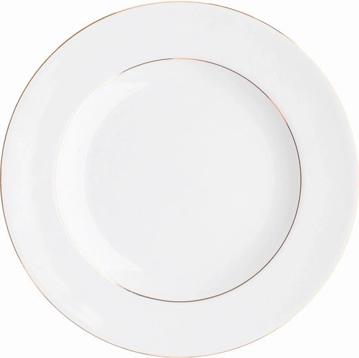 Plato llano 20 cm MariaPaula Clásica línea dorada