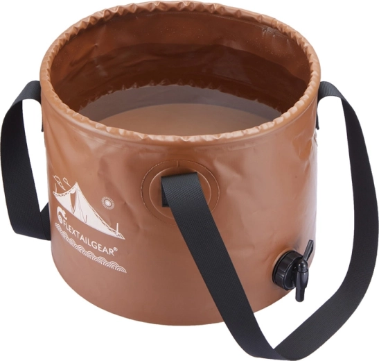 Cubo plegable Flextail Flex Bucket 20 l marrón